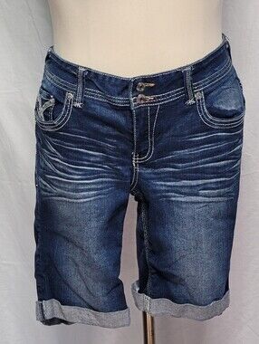 Amethyst Brand Dark Wash Denim With Rolled Hem